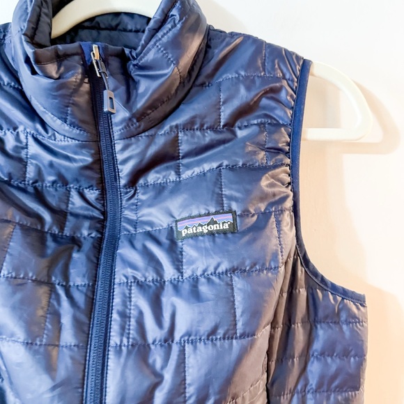 Patagonia Nano Puff Vest Jacket Classic Navy Blue Size Small Women - Picture 3 of 11